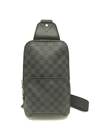 Louis Vuitton LOUIS VUITTON Damier Graphite Avenue Sling Bag N41719 Body Noir Men's 254360 (view 2)