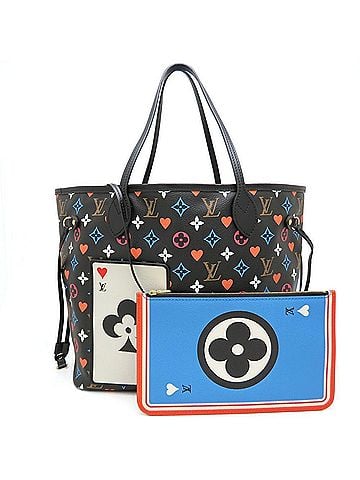 Louis Vuitton LOUIS VUITTON Louis Vuitton Monogram Game On Neverfull PM M57483 Tote Bag Noir Women's 353564 (view 1)
