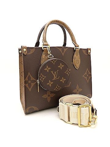 Louis Vuitton LOUIS VUITTON Louis Vuitton Monogram Giant Reverse OnTheGo PM M46373 Handbag Brown Women's 353565 (view 2)