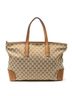Gucci Tan Large Web Horizontal Zip Tote One size - photo 5