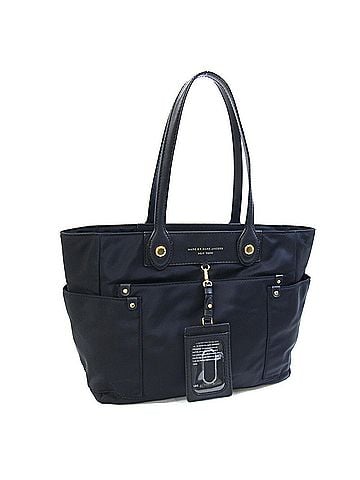 Marc Jacobs Marc Jacobs Preppy Nylon Tote Bag M0002183 Black Leather Shoulder Mother's Card Holder Women's MARC JACOBS (view 1)