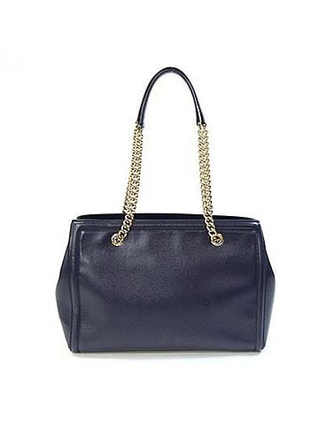 Salvatore Ferragamo Salvatore Ferragamo Ferragamo Vara Tote Bag 21G508 Navy Leather Chain Shoulder Ribbon Women's Salvatore (view 2)