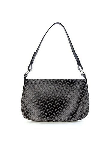 Loewe Loewe handbag, gray and black canvas leather, one handle, for women. (view 2)