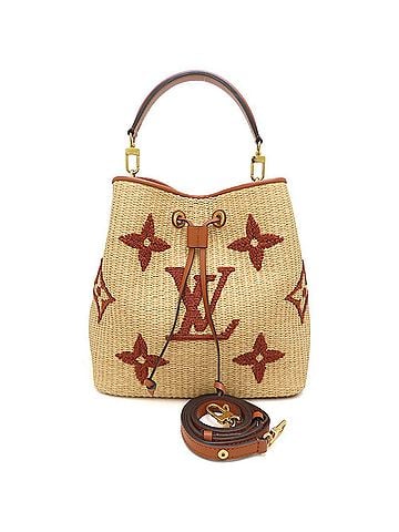 Louis Vuitton LOUIS VUITTON Louis Vuitton Monogram Giant Raffia NeoNoe M57704 Shoulder Bag Natural Brown Women's 353558 (view 2)