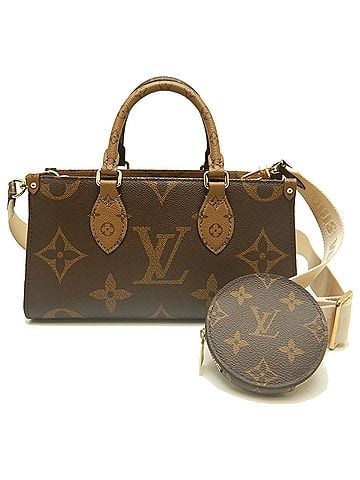 Louis Vuitton LOUIS VUITTON Louis Vuitton Monogram Giant Reverse OnTheGo EW M46653 Handbag Brown Women's 254358 (view 2)