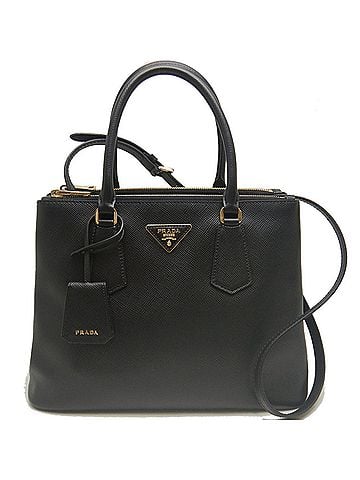 Prada PRADA Galleria 1BA232 Handbag, Saffiano Leather, NERO (Black), Women's, 254329 (view 1)