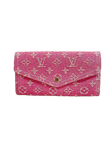 Louis Vuitton Louis Vuitton Monogram Denim Portefeuille Sarah Long Wallet M28280 Fuchsia Women's P3586563 (view 1)