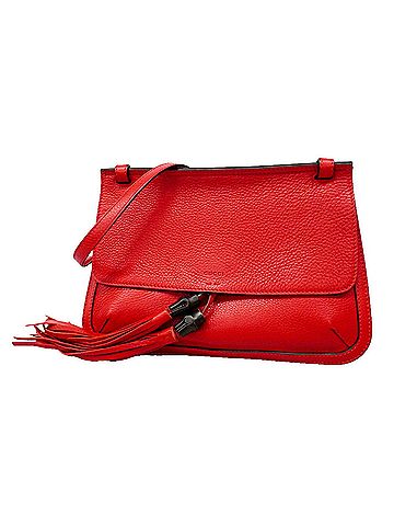 Gucci Gucci Bamboo Shoulder Bag 370826 Leather Red Women's P3589753 (view 1)