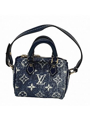Louis Vuitton Louis Vuitton Bijou Sac Micro Speedy Keychain, Monogram Denim, 20cm, Canvas, M00546 (view 1)