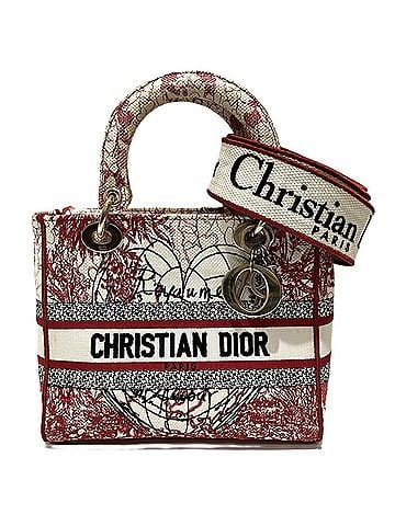 Christian Dior Christian Dior Lady Delight Medium Handbag, Canvas (view 1)