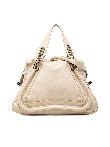 Chloé Chloé Chloe Paraty Handbag 2-Way Shoulder Bag Beige Leather Women's (view 1)