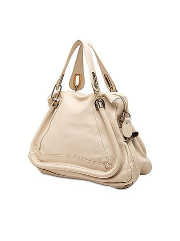 Chloé Chloé Chloe Paraty Handbag 2-Way Shoulder Bag Beige Leather Women's (view 2)
