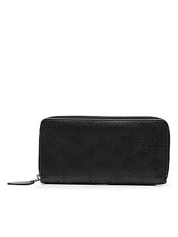Louis Vuitton Louis Vuitton Monogram Mahina Zippy Wallet Round Zip Long M61867 Noir Black Leather Men's LOUIS VUITTON (view 1)