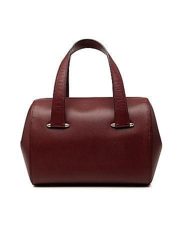 Cartier Cartier Must Line Boston Bag Handbag Wine Red Bordeaux Leather Women's CARTIER (view 1)