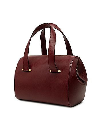 Cartier Cartier Must Line Boston Bag Handbag Wine Red Bordeaux Leather Women's CARTIER (view 2)