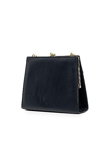 Salvatore Ferragamo Salvatore Ferragamo Vara Crossbody Chain Shoulder Bag 223054 Navy Leather Women's (view 2)
