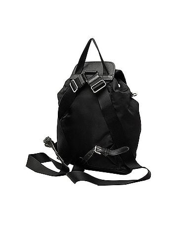 Prada Prada Logo Backpack, Black Nylon Leather, Women's PRADA (view 2)