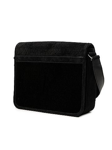 Saint Laurent Saint Laurent YSL logo crossbody shoulder bag 688253 black velour leather women's SAINT LAURENT (view 2)