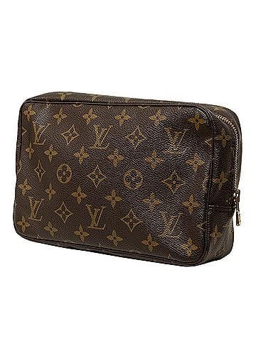 Louis Vuitton Louis Vuitton Monogram Trousse Toilette 23 Handbag Pouch Cosmetic M47524 Brown Leather Women's LOUIS VUITTON (view 2)
