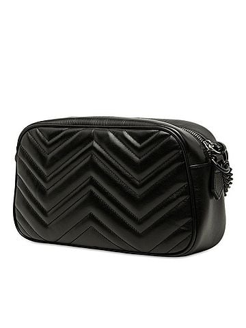 Gucci Gucci GG Marmont Crossbody Chain Shoulder Bag 447682 Black Leather Women's GUCCI (view 2)