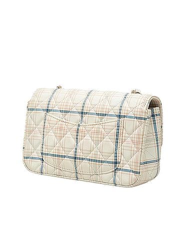 Chanel Chanel Coco Mark Mini Matelassé 20 Check Pattern Chain Shoulder Bag A69900 Ivory Gold Multicolor Lambskin Women's CHANEL (view 2)