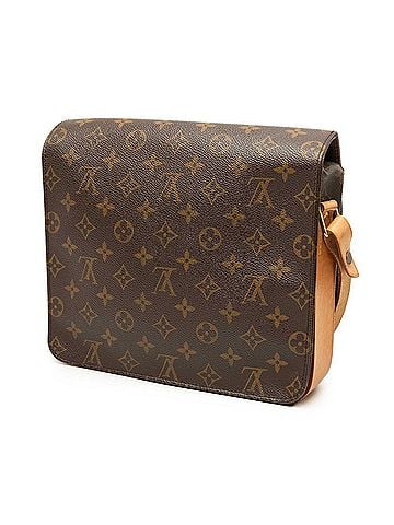Louis Vuitton Louis Vuitton Monogram Cartouchiere GM Crossbody Shoulder Bag M51252 Brown Leather Women's LOUIS VUITTON (view 2)