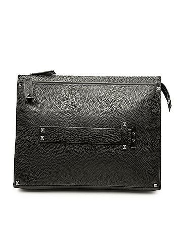 Valentino Valentino Rockstud Clutch Bag, Second Black Leather, Women's VALENTINO (view 1)