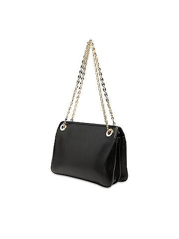 Gucci Gucci Marina Chain Shoulder Bag 576422 Black Leather Women's GUCCI (view 2)