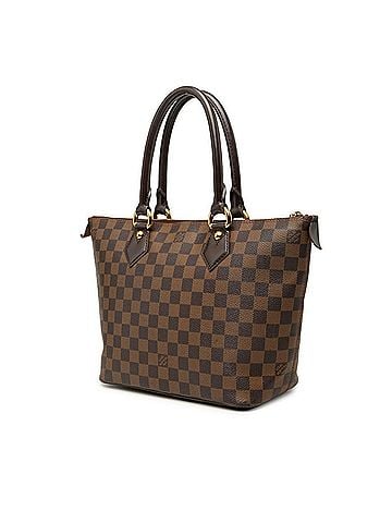 Louis Vuitton Louis Vuitton Damier Saleya PM Tote Bag Handbag N51183 Brown Leather Women's LOUIS VUITTON (view 2)