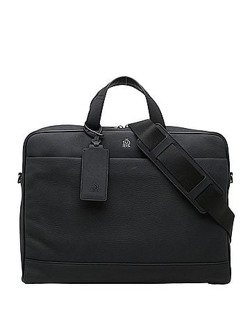 Dunhill Dunhill Traveler Single Document Case Briefcase Business Bag 2-way Black Leather Men's (view 1)