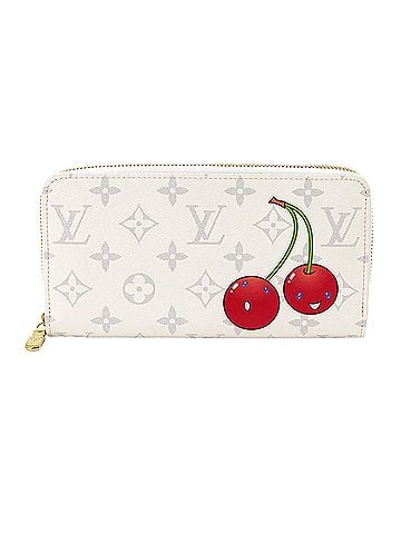 Louis Vuitton Louis Vuitton LVx™ Zippy Wallet Round Long Monogram Cherry White M14240 Takashi Murakami RFID (view 1)
