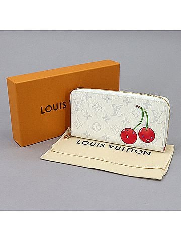 Louis Vuitton Louis Vuitton LVx™ Zippy Wallet Round Long Monogram Cherry White M14240 Takashi Murakami RFID (view 2)