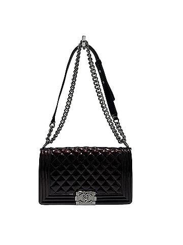 Chanel Chanel Boy Flap Bag Shoulder Patent Leather A67086 (view 1)