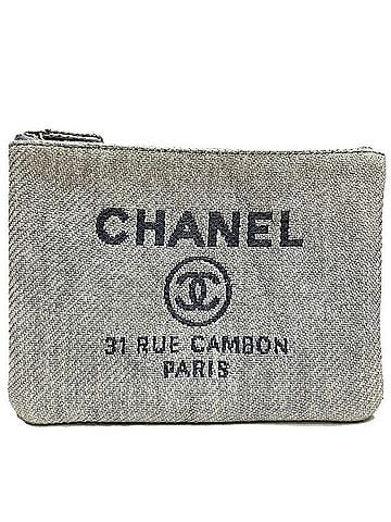 Chanel Chanel Deauville Handbag Pouch Raffia Brand Accessories Women's (view 1)
