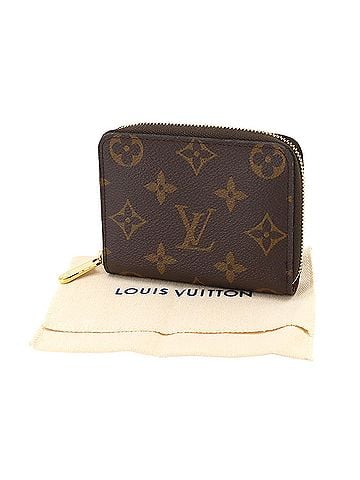 Louis Vuitton Louis Vuitton Monogram Zippy Coin Purse, Wallet/Coin Case, Brown, M60067, RFID, Gold Hardware. (view 2)