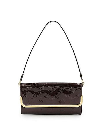 Louis Vuitton Louis Vuitton LOUIS VUITTON Monogram Vernis Rossmore MM 2-way Clutch Shoulder Handbag Leather Amarante M91549 (view 1)