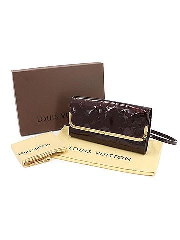 Louis Vuitton Louis Vuitton LOUIS VUITTON Monogram Vernis Rossmore MM 2-way Clutch Shoulder Handbag Leather Amarante M91549 (view 2)