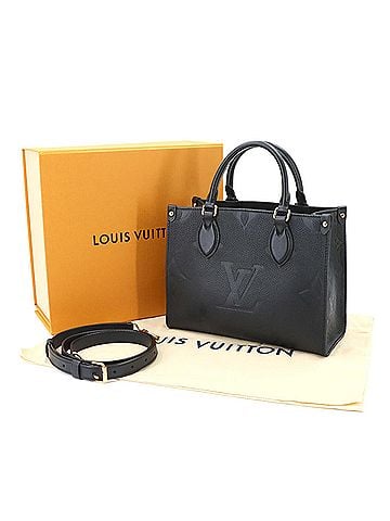 Louis Vuitton Louis Vuitton Monogram Empreinte Onthego PM 2-way Tote Shoulder Handbag Noir M45653 RFID (view 2)