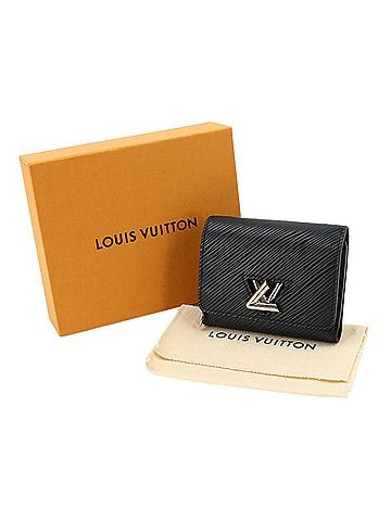 Louis Vuitton Louis Vuitton Epi Portefeuille Twist Compact XS Tri-fold Wallet, Leather, Noir (M63322) (view 2)