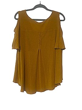 Free People Bittersweet cold shoulder V-Neck Short Sleeve Blouse (view 2)