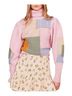 LoveShackFancy Allan Appliquéd Patchwork Knitted Turtleneck Pullover Sweater - photo 1