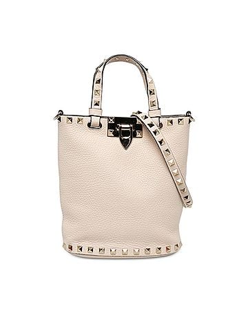 Valentino Leather Rockstud Bucket Bag (view 1)