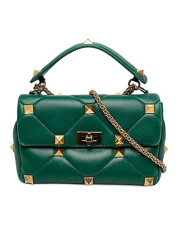 Valentino Large Nappa Roman Stud Satchel (view 1)