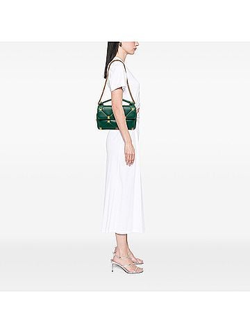 Valentino Large Nappa Roman Stud Satchel (view 2)