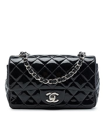 Chanel Mini Rectangular Classic Patent Single Flap (view 1)