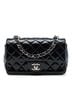Chanel 100% Patent Leather Black Mini Rectangular Classic Patent Single Flap One size - photo 1