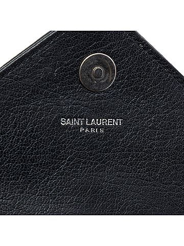 Saint Laurent Baby Chevron Sheepskin Monogram Classic Punk Chain Bag (view 2)