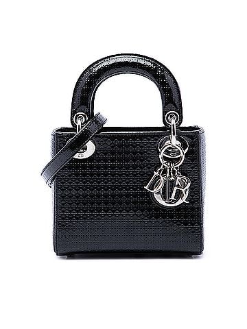 Dior Mini Metallic Patent Microcannage Lady Dior (view 1)