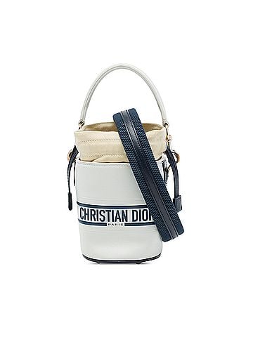 Dior Micro Calfskin Vibe Drawstring Bucket Bag (view 1)