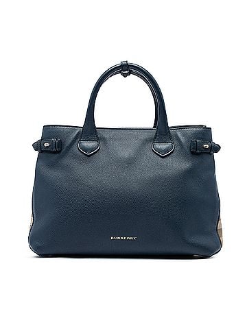 Burberry Medium Leather and House Check Banner Satchel (view 1)